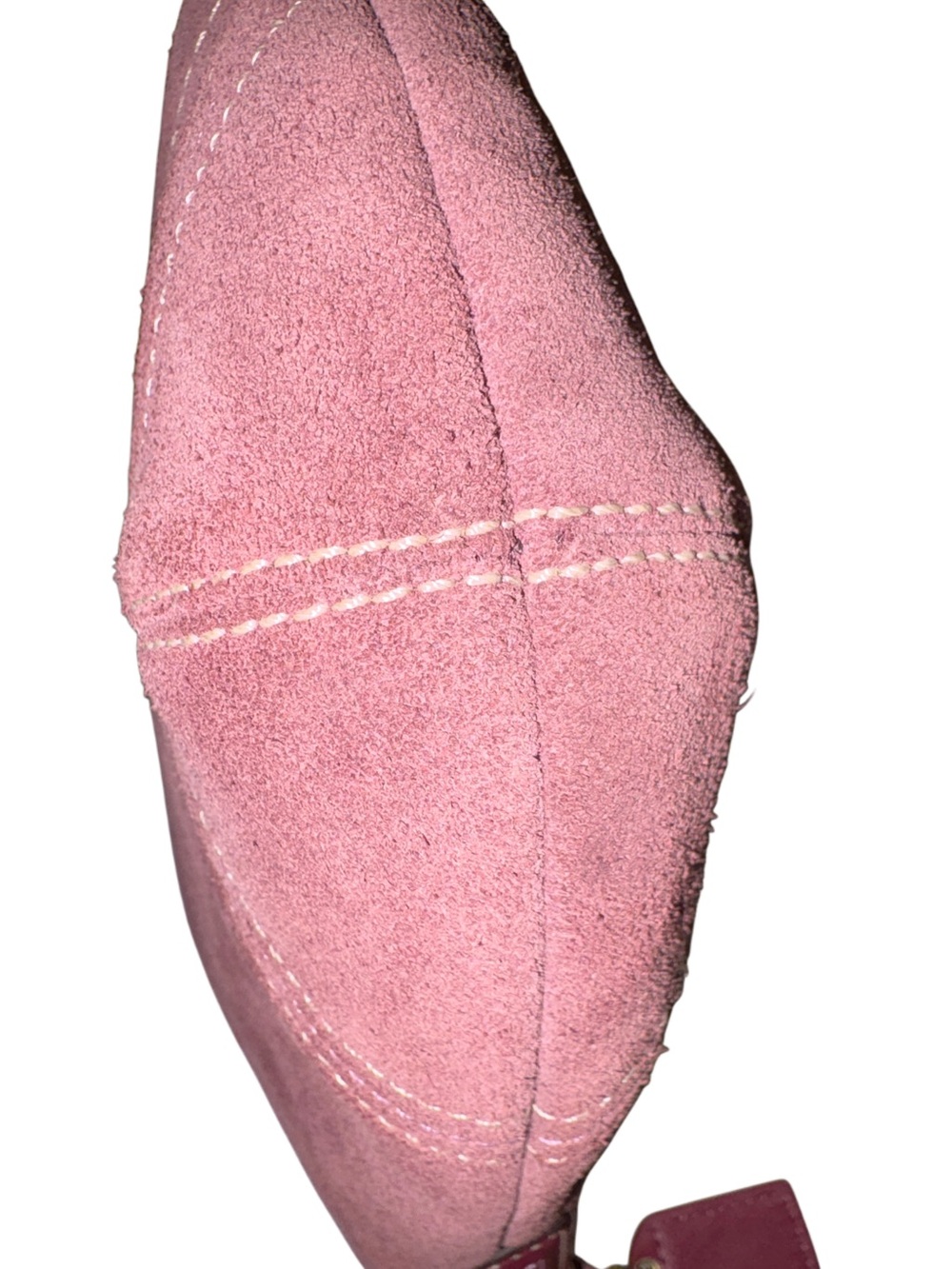 Coach Vintage 2005 Soho Suede Swing Pack in Dusty Rose with Burgundy Strap - Picture 5 of 10